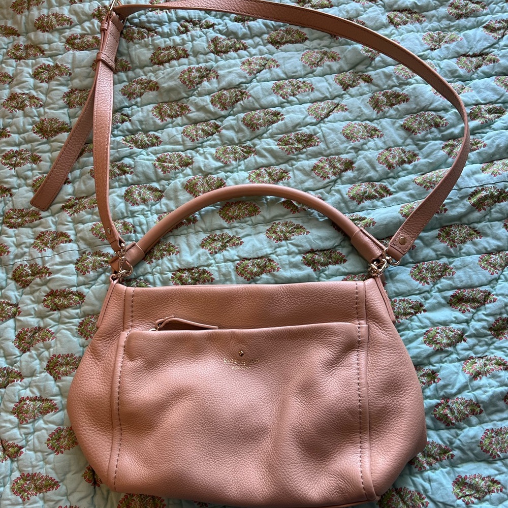 Kate Spade Pale Blush Colored Bag with Removable Strap - Great Condition!